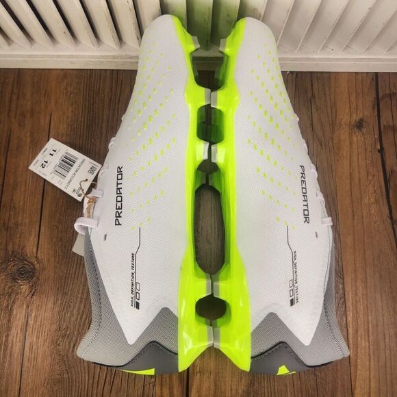Adidas Predator Accuracy.3 L FG Soccer Cleats Men's 11 White Athletic GZ0014 NEW - Picture 6 of 11